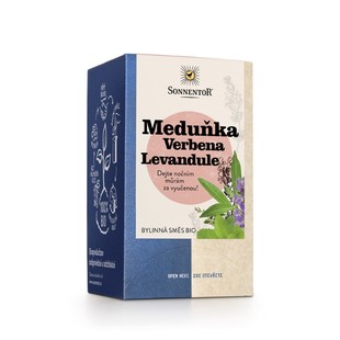 Čaj porcovaný - Meduňka Verbena Levandule 23,4 g BIO SONNENTOR